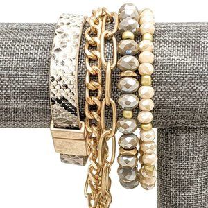 THE LUXE HAVEN Haven Bracelet Set in Gold